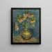 Fritillaires impériales dans un vase en cuivre - Vincent van Gogh — gerahmtes Bild an der Wand