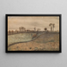 Paesaggio con salici piangenti - Vincent van Gogh — quadro incorniciato alla parete