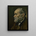 Portrait eines alten Mannes - Vincent van Gogh — gerahmtes Bild an der Wand