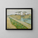 Das Langlois-Brücke - Vincent van Gogh — gerahmtes Bild an der Wand