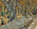 Die großen Platanen, die Straßenbauer in Saint-Rémy - Vincent van Gogh — Ansicht des Kunstwerks