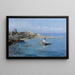 Dorf am Meer - Vincenzo Loria — gerahmtes Bild an der Wand