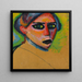 Gesicht einer Frau - Alexej von Jawlensky — gerahmtes Bild an der Wand