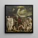 Vision of the Prophet Ezekiel - Quentin Massys — framed artwork on a wall