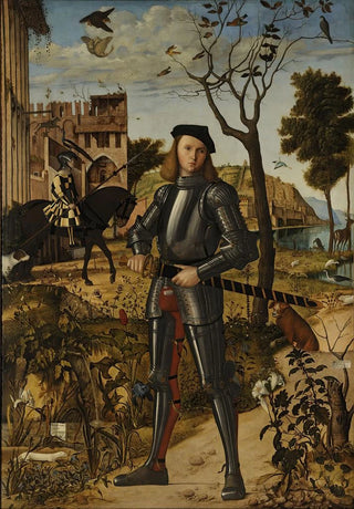 Vittore Carpaccio - Young Knight in a Landscape.webp