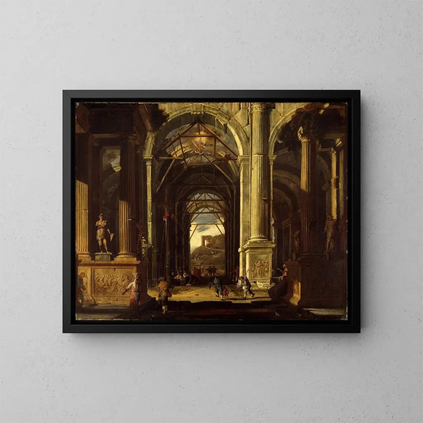 L'Adorazione dei pastori - Viviano Codazzi — quadro incorniciato alla parete