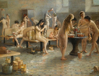 Im Bad - Vladimir Alexandrovich Plotnikov — Ansicht des Kunstwerks