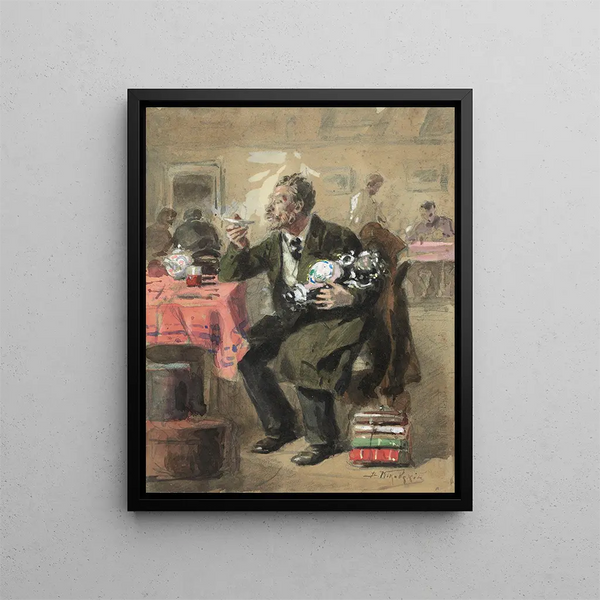 Vladimir Egorovich Makovsky - Tea drinking.webp