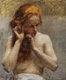 Donna semi-nuda - Vlaho Bukovac — vista dell’opera