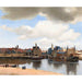 Reproduktion des Gemäldes Vue de Delft - Johannes Vermeer