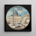 View of the façade of Saint Peter's Church in Rome - Johann Wilhelm Baur — wall display of the artwork