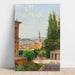 Riproduzione del dipinto Vista del Palazzo Vecchio dai giardini di Boboli, Firenze - Antonietta Brandeis