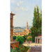 Riproduzione del dipinto Vista del Palazzo Vecchio dai giardini di Boboli, Firenze - Antonietta Brandeis