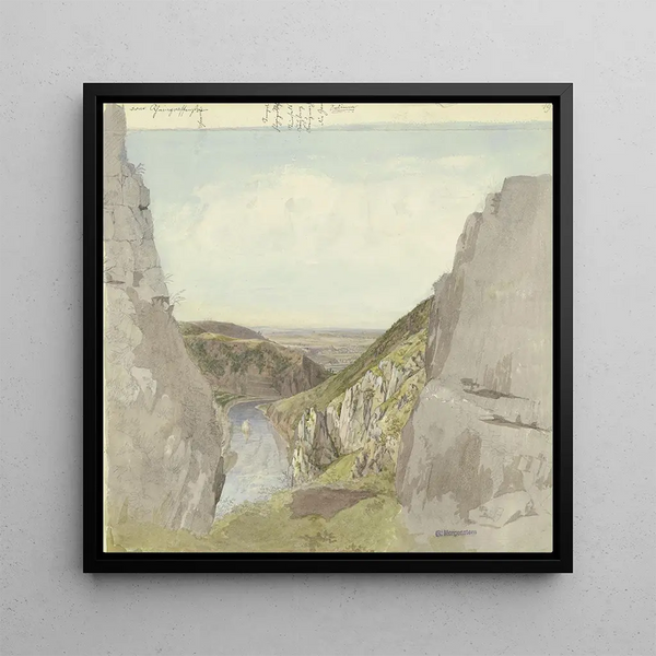 Vue du Rheingrafenstein dans la vallée de la Nahe - Carl Morgenstern