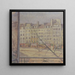 Vista del molo d'Anjou a Parigi - Walther Gamerith — quadro incorniciato alla parete