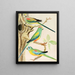 Perroquet turchese e pappagalli multicolori - W. A. Blakston — quadro incorniciato alla parete