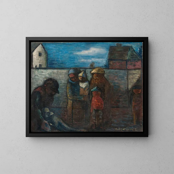 Unfall - Wacław Wśowicz — gerahmtes Bild an der Wand