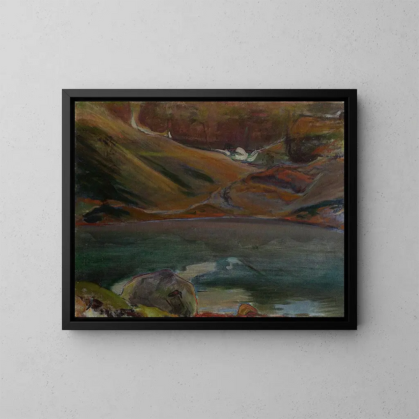 Schwarzer Teich - Władysław Ślewiński — gerahmtes Bild an der Wand