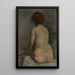 Nu femminile - Władysław Ślewiński — quadro incorniciato alla parete