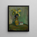 Fiori in un vaso giallo - Władysław Ślewiński — quadro incorniciato alla parete