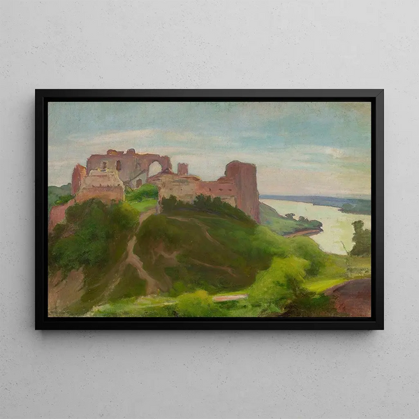 Wadysaw lewiski - Ruins at the Vistula River bank Janowiec.webp