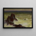Mare con una roccia solitaria - Władysław Ślewiński — quadro incorniciato alla parete