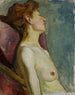 Donna a metà nuda seduta - Władysław Ślewiński — vista dell’opera