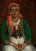 Junge Frau aus den Highlands mit einem Apfel - Władysław Ślewiński — Ansicht des Kunstwerks
