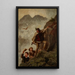 Guide et touristes dans les montagnes Tatras - Walery Eljasz-Radzikowski — framed artwork on a wall