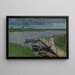Pontone a Kölpinsee su Usedom - Walter Conz — quadro incorniciato alla parete