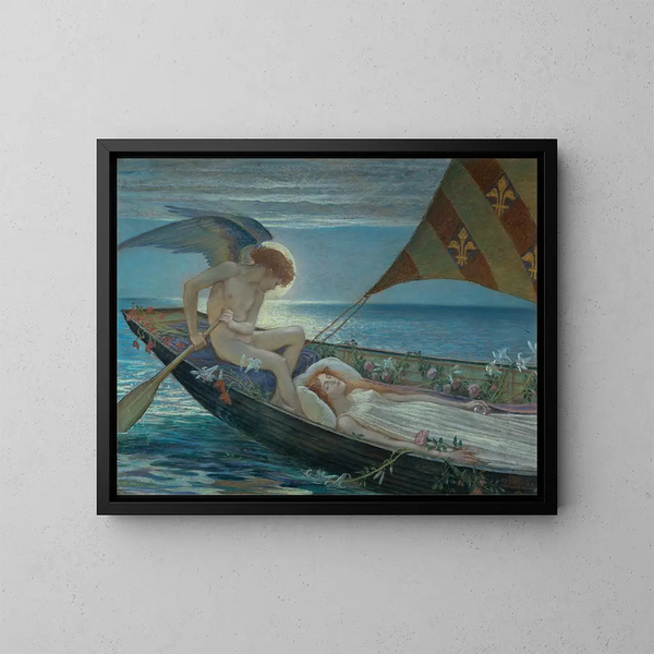 Ein Traumreise - Walter Crane — gerahmtes Bild an der Wand