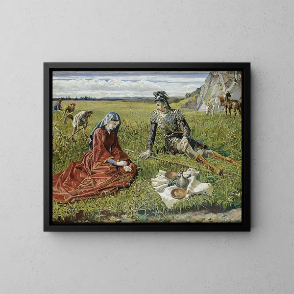 Ruth und Boas - Walter Crane — gerahmtes Bild an der Wand