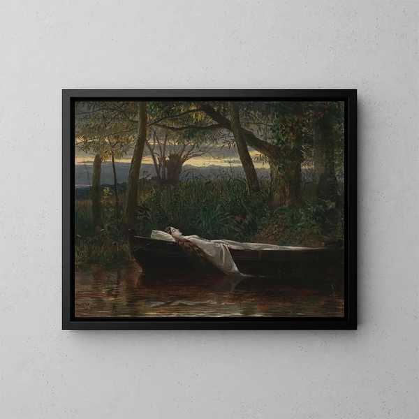 La Dame de Shalott - Walter Crane — gerahmtes Bild an der Wand