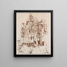 Scheletri - Walter Kurt Wiemken — quadro incorniciato alla parete