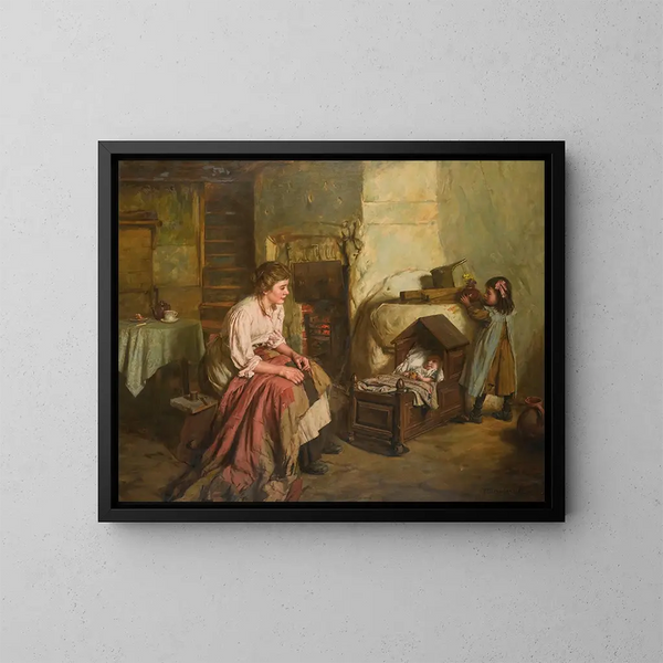 Mutterschaft - Walter Langley — gerahmtes Bild an der Wand