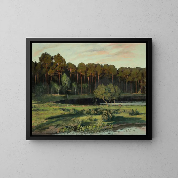 Lago di Grunewald - Walter Leistikow — quadro incorniciato alla parete