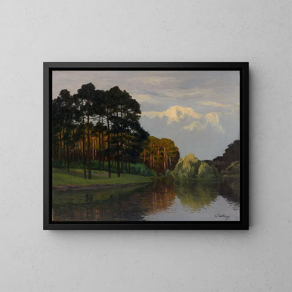 Lac Hubertus nel Grunewald - Walter Leistikow — quadro incorniciato alla parete
