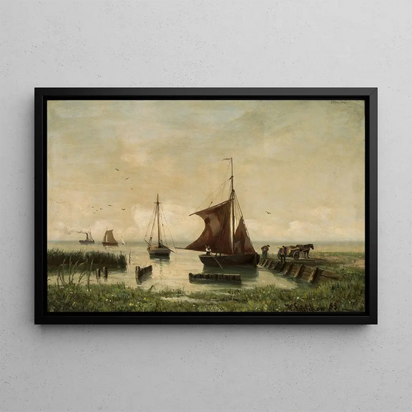 Walter Leistikow - Sail boats at the lakeside.webp