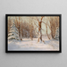 Winterwald - Walter Moras — gerahmtes Bild an der Wand