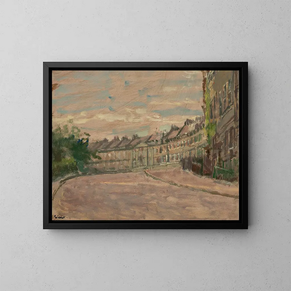 Crescent Lansdown à Bath - Walter Richard Sickert — gerahmtes Bild an der Wand