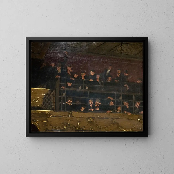 Galerie des Noctes Ambrosionae du Vieux Moghol - Walter Richard Sickert — gerahmtes Bild an der Wand