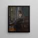 Frau sitzt an einem Fenster - Walter Richard Sickert — gerahmtes Bild an der Wand