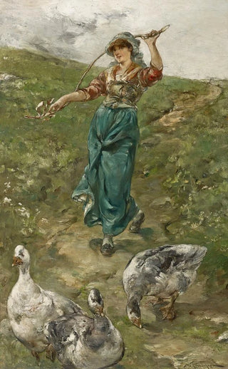 Walter Shirlaw - The Goose Herd.webp