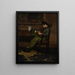 Junge liest - Walter Stuempfig — gerahmtes Bild an der Wand