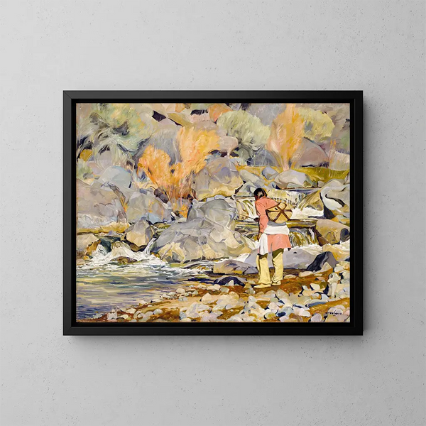 Nach ihnen - Walter Ufer — gerahmtes Bild an der Wand