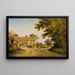 Szene eines Dorfs ohne Titel - Walter Wallor Caffyn — gerahmtes Bild an der Wand