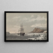 HMS Assistance and Pioneer caught in the ice near Cape Majendie, Wellington Canal, 1853 - Walter William May — framed artwork on a wall