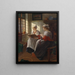 Zwei Mädchen am Fenster - Walther Firle — gerahmtes Bild an der Wand