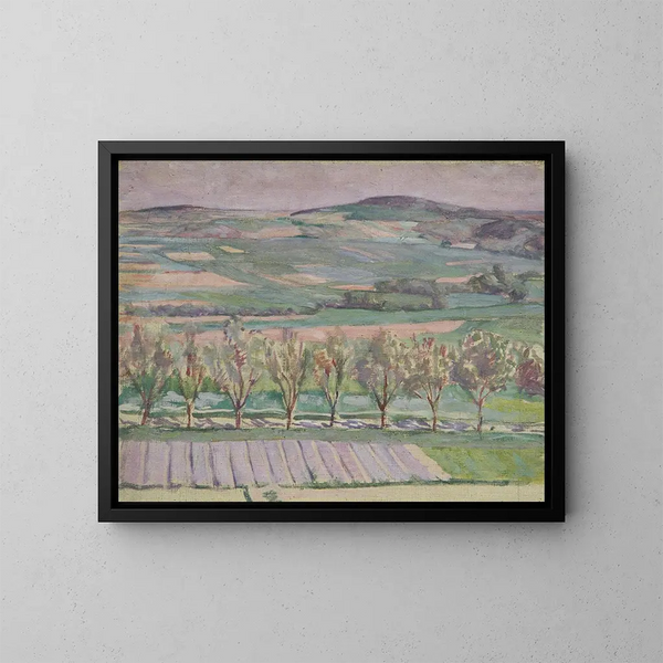 Landschaft mit Bäumen - Walther Gamerith — gerahmtes Bild an der Wand