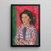 Portrait der Dame - Walther Gamerith — gerahmtes Bild an der Wand